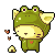 kawaii& cute kittyfrog