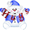 snowman with arms wide open