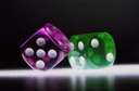 Purple and Green dice