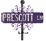purple street sign prescott LN