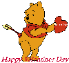 pooh happy valentines day
