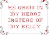 Heart instead of belly