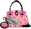 Pink strawberry bag- Monica