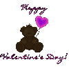 Happy valentines day bear
