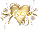 gold heart monica