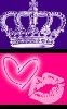 pink nd pruple crowns