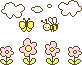 flowers & bee