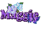 Purple Flower & Butterfly: Maggie