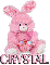 PINK EASTER BUNNY: CRYSTAL