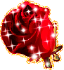 Sparkley Red Rose
