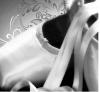 ballet shoes black&white photo