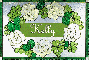 CLOVER GLASS TAG: KELLY
