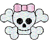 Glittery Girly Skull