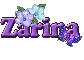 Purple Flower & Butterfly: Zarina