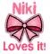 Niki Loves it!