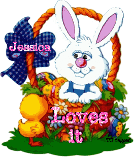 Bunny in a Basket with Jessica