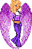 purple angel doll