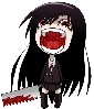 creepy anime girl