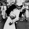 The famous navy kiss