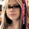 Avril with glasses