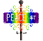 rainbow street sign peace ST