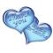blue hearts with name Brianne