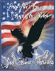 God Bless American Eagle/Flag Sparkle