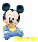 Justine- Mickey Mouse Name Tag