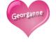 pink heart with name Georganne
