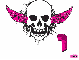 sarah pink skull
