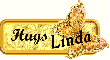 Gold Butterfly - Hugs - Linda