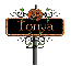 orange halloween street sign tonya