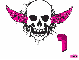 Stacie pink skull