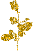 glitter gold rose