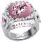 pink miami dolphins diamond ring