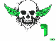 ally green skull