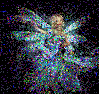 blue multiglitter fairy