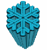 snowflake extruded