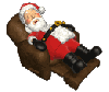 sleeping santa