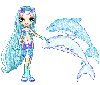Ocean Nymph with Dolphins