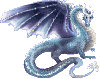blue sparkled dragon