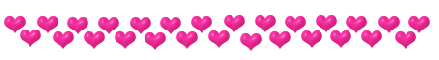 Pink heart divider
