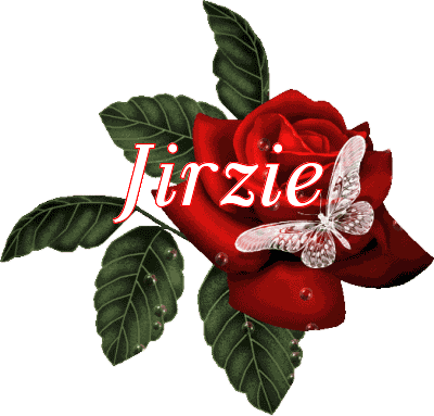 Butterfly Red Rose - Jirzie