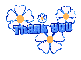 blue flowers:thank you