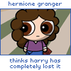 Hermione Thinks Harrt Ish Loosing His Noodles.