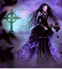 Goth Girl in Purple ani