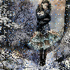Goth Girl in Snow