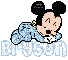 Sleeping Baby Mickey Mouse -Bryson-