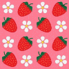 background strawberry