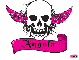 Angela pink skull